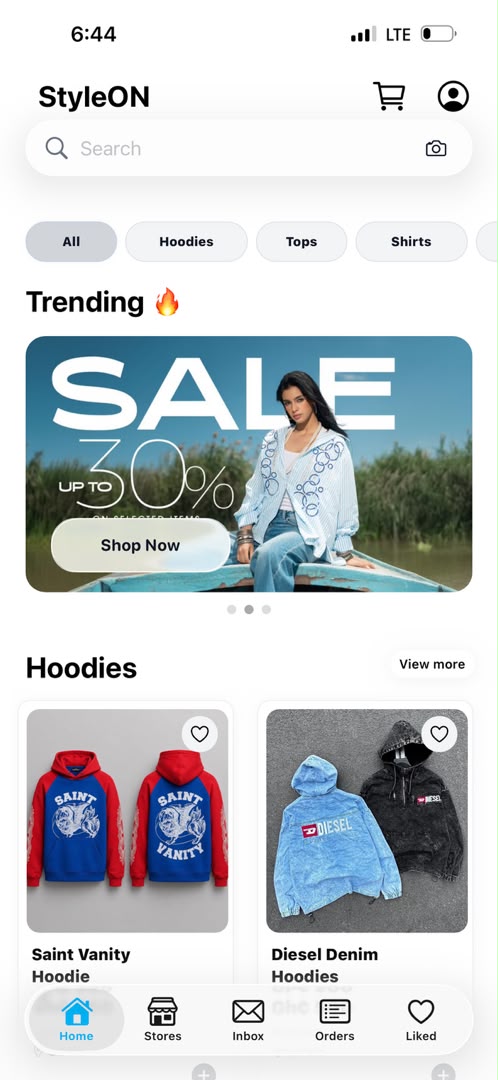 StyleON app screen